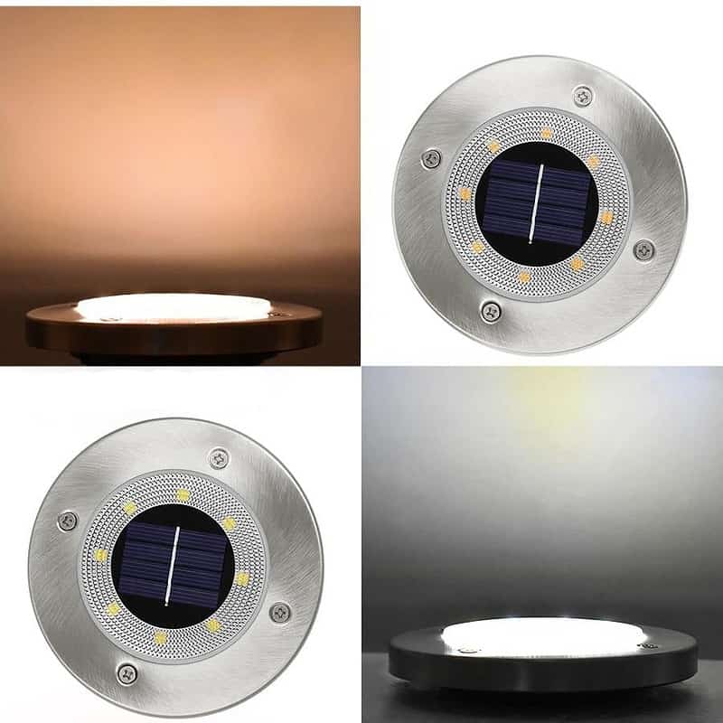 Balise Solaire Extérieure "Lampe De Sol En Alu" (8Led) – Image 5