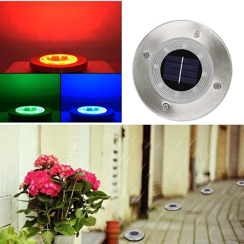 Balise Solaire Extérieure "Lampe De Sol En Alu" (8Led) – Image 7