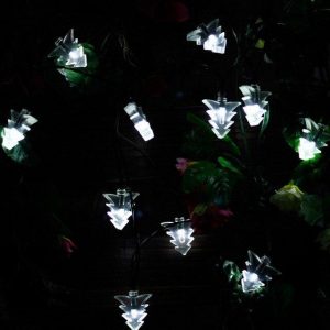 Guirlande Solaire Mini Sapin Blanc (30 Led)