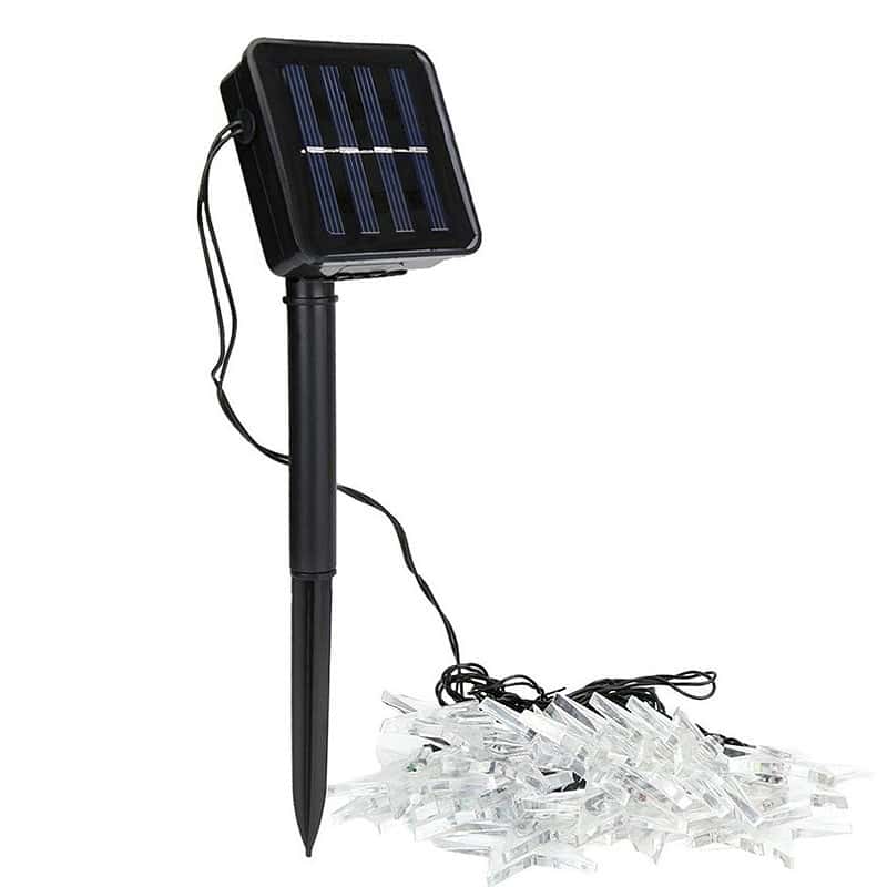 Guirlande Solaire Lumineuse Étoile Jaune – Image 7