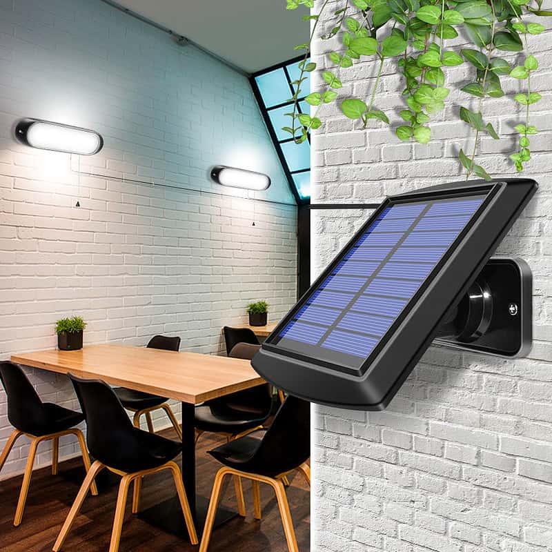 Lampe Solaire Jardin Avec Panneau Déporté 20 Led – Image 3