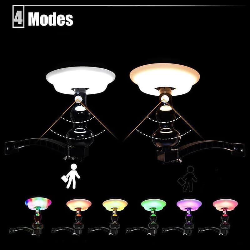 Balise Solaire Extérieur "Lampe Changeante 2En1" 54 Led – Image 3