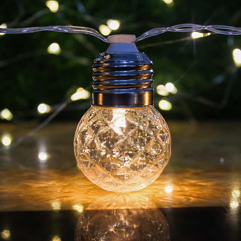 Guirlande Solaire "10/20 Boules Led Transparentes" – Image 2