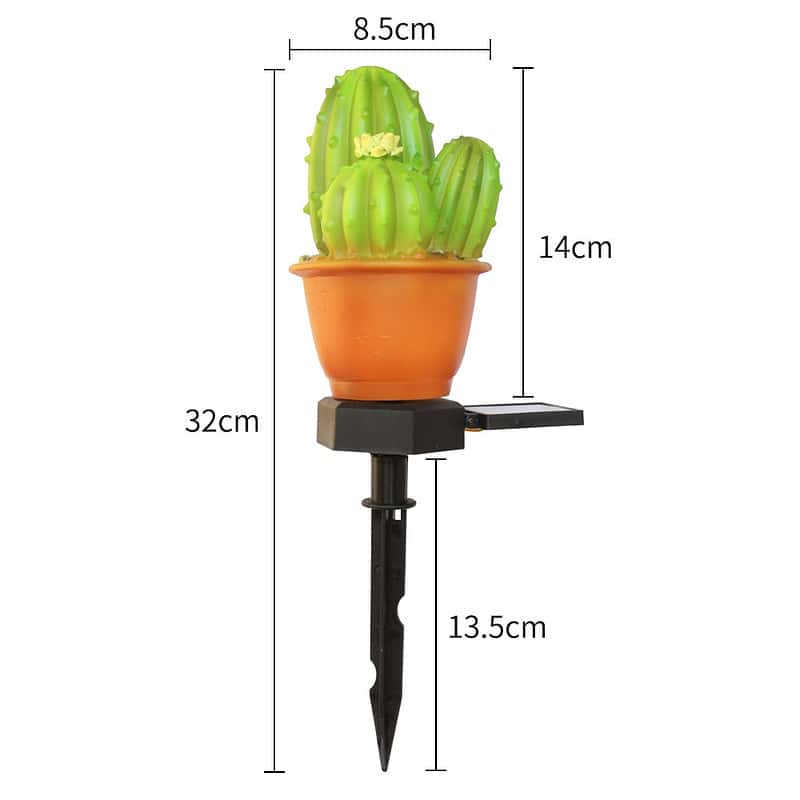 Decoration Solaire Jardin "Cactus Lumineux" – Image 6