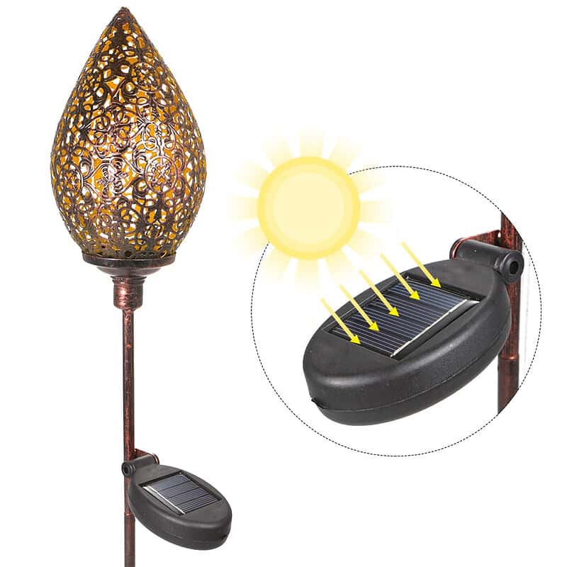 Lampe Solaire Jardin 'Piquet Goutte D'Eau Lumineuse" – Image 2