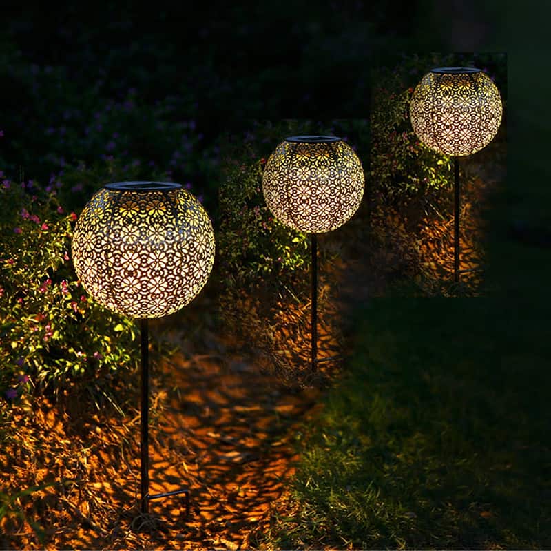Lampe Solaire Piquet "Boule De Bronze Lumineux" – Image 3
