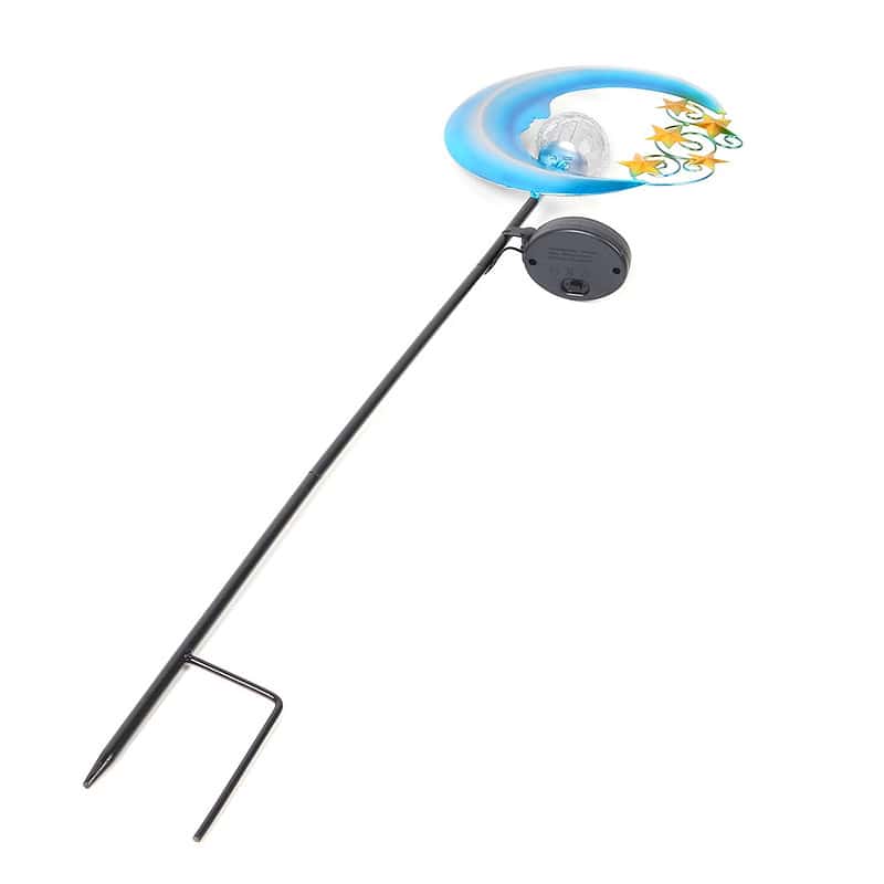 Lampe Solaire Jardin "Lune Bleue Étoilée" – Image 2