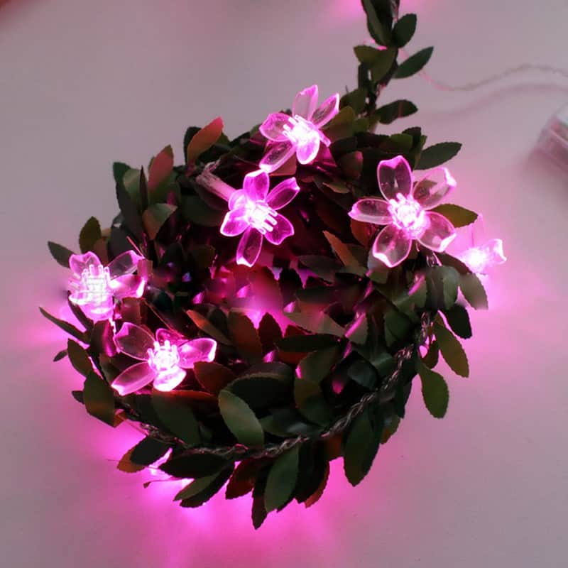 Guirlande Solaire Noël "Led En Fleurs De Cerisier" – Image 2