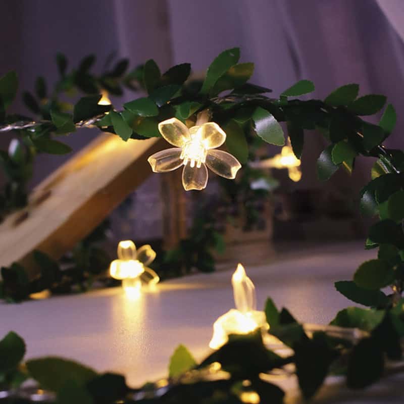 Guirlande Solaire Noël "Led En Fleurs De Cerisier" – Image 5