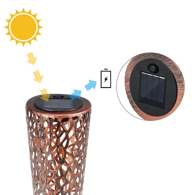 Lampe Solaire Piquet "Lumineuse Métal Vintage" – Image 12