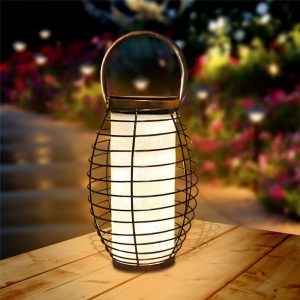 Lanterne Solaire Métal "Veilleuse De Nuit Vintage"
