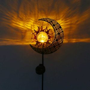 Lampe Solaire Piquet "Boule De Soleil Lunaire"