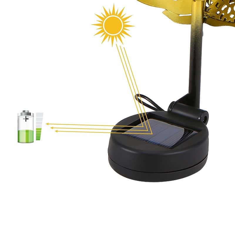 Lampe Solaire Piquet "Feuille Métallique" – Image 6