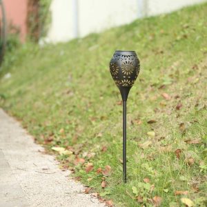 Lampe Solaire Piquet "Lanterne Métallique Vintage Noire"