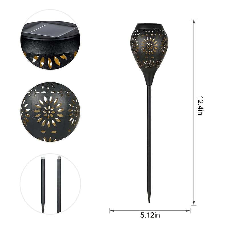 Lampe Solaire Piquet "Lanterne Métallique Vintage Noire" – Image 3