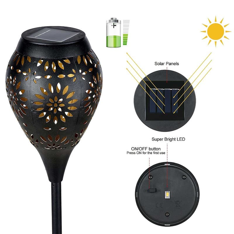 Lampe Solaire Piquet "Lanterne Métallique Vintage Noire" – Image 5