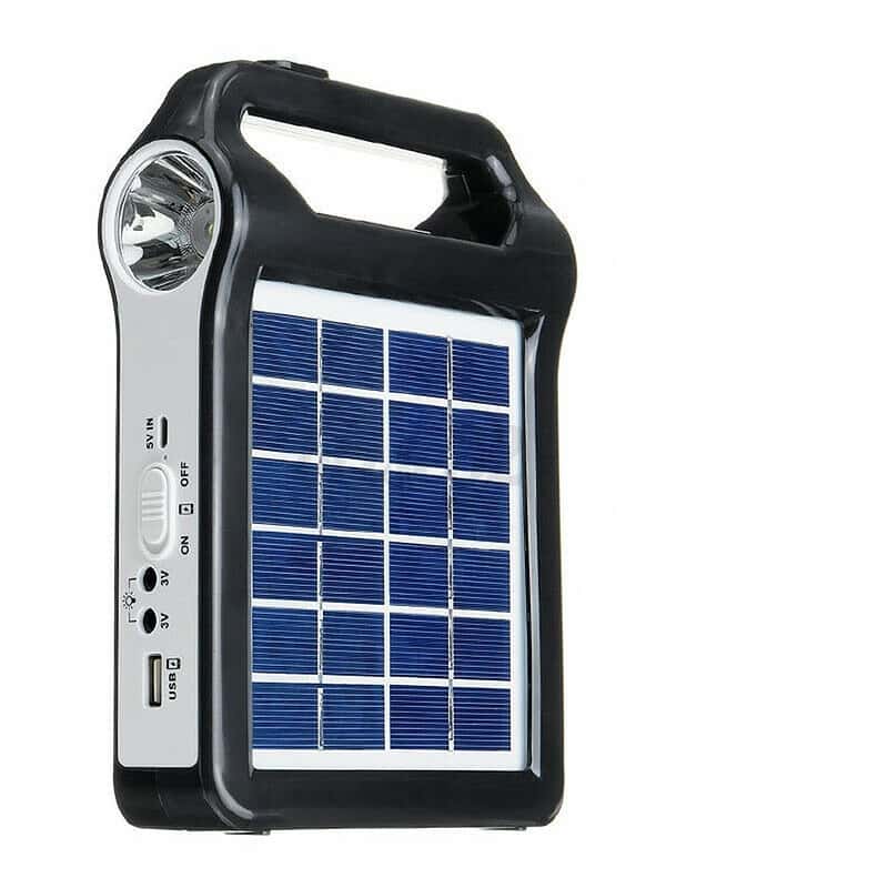 Chargeur Solaire Portatif Usb Rechargeable Avec Lampe Led – Image 4