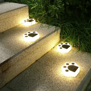 Lampe Solaire De Sol Patte D'Ours