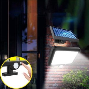 Projecteur Solaire Lumière Fendu Avec 160 Led Cob (Télécommande)