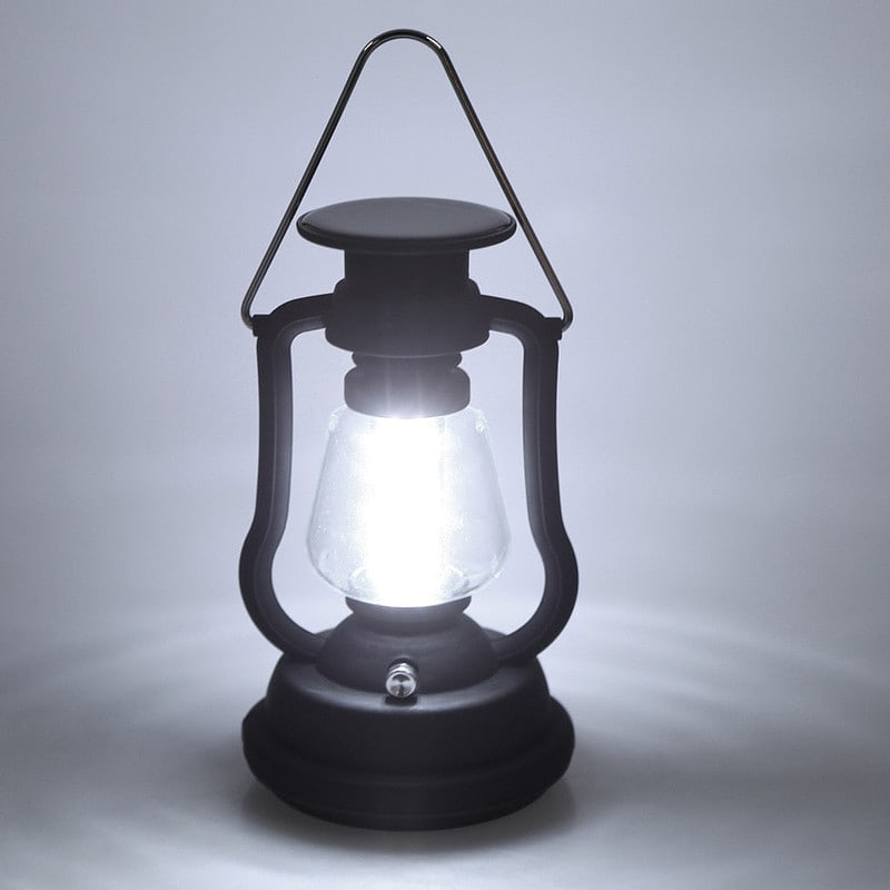 Lanterne Solaire De Jardin Moderne Noire 16 Led – Image 2