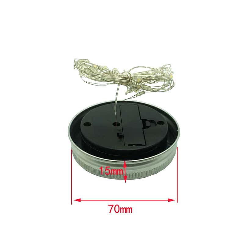 Bocal Lumineux Solaire 10 Led Rose, Vert, Rouge – Image 3