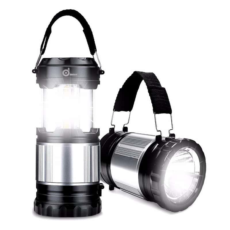Lampe Solaire Camping Lanterne 2 En 1 Pliable