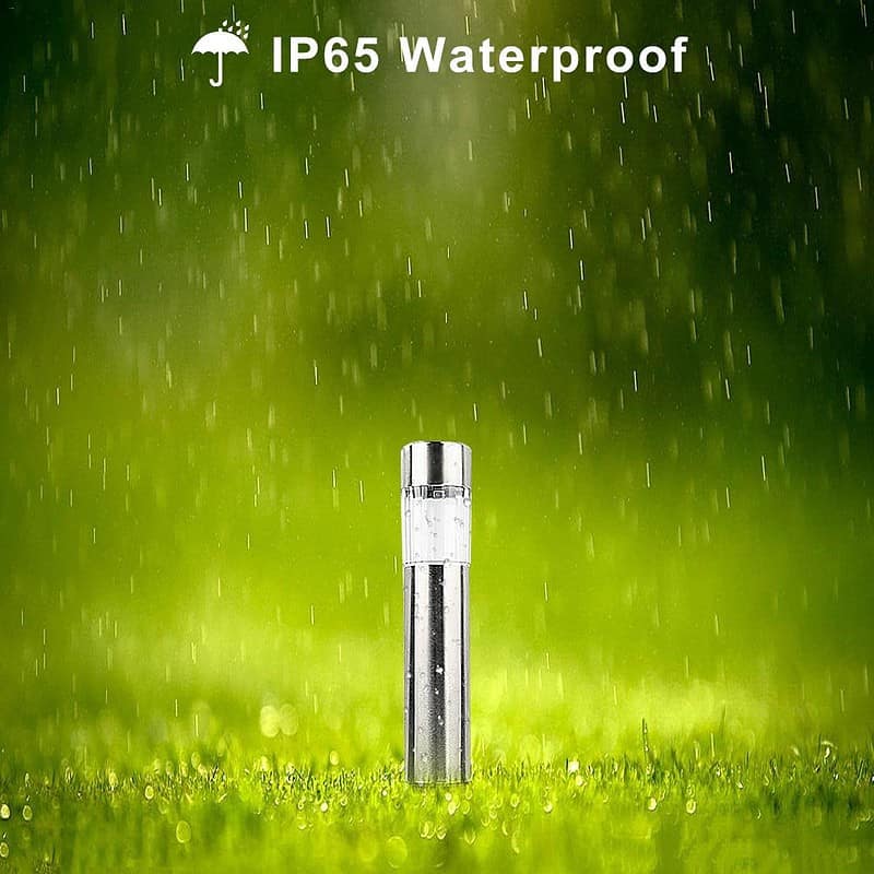 Balise Solaire Extérieure "Piquet Argenté Inox" – Image 6