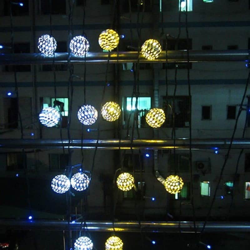 Guirlande Solaire Marocaine Lumineuse En Argenté – Image 7