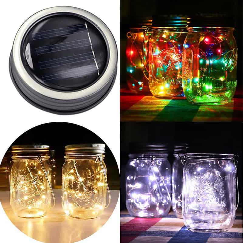 Bocal Lumineux Solaire 20 Led Multi-Colore – Image 2
