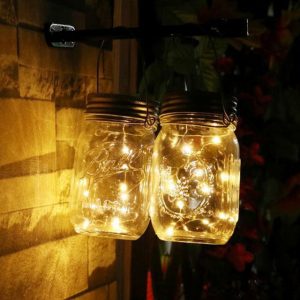 Bocal Lumineux Solaire 20 Led Jaune