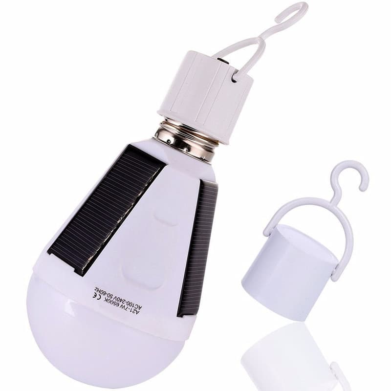 Ampoule Solaire À Suspendre "Triple Panneau"