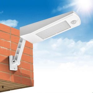Lampadaire Solaire Noir/Blanc 48 Led