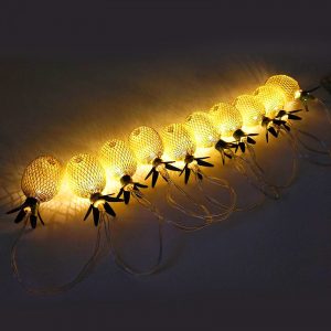 Guirlande Solaire Ananas Lumineux 20 Pièces