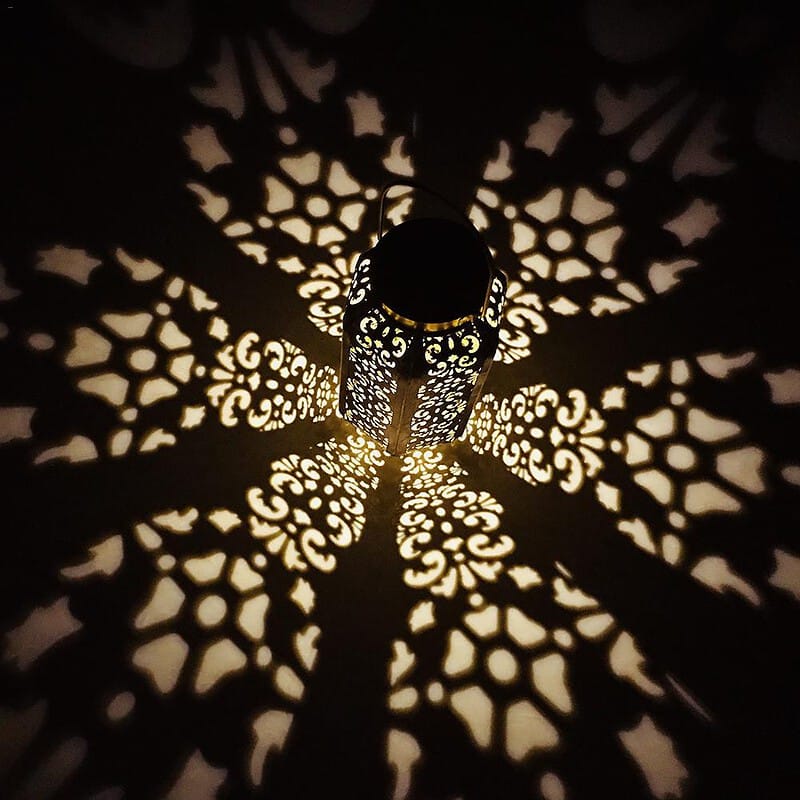 Lanterne Solaire Marocaine "Cuivre Vieilli" – Image 4