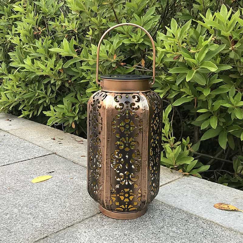 Lanterne Solaire Marocaine "Cuivre Vieilli" – Image 6