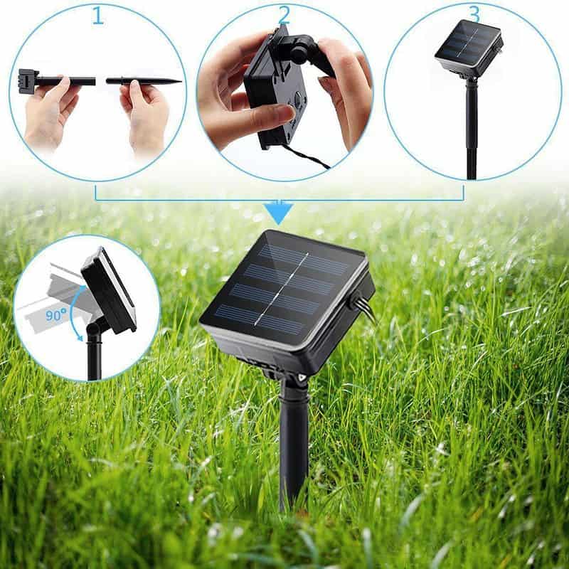 Guirlande Solaire "Lumière De Fée" (200 Led) – Image 8