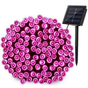 Guirlande Solaire Lumière De Fée Rose