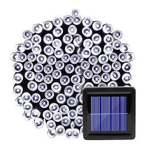 Guirlande Solaire Lumière De Fée Blanche