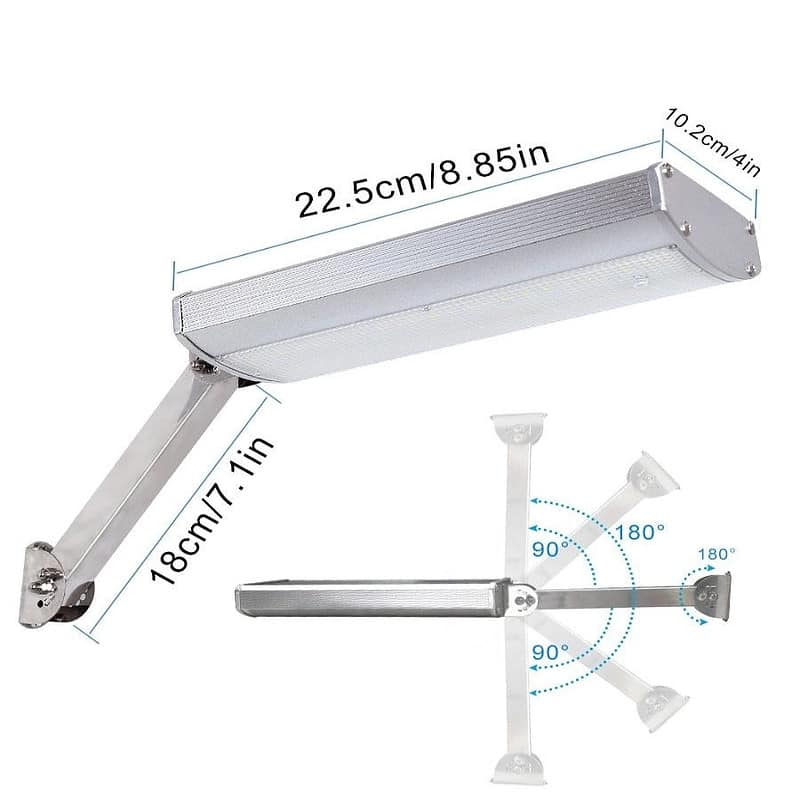 Lampadaire Solaire Mini Murale 800 Lumens En Alu – Image 4