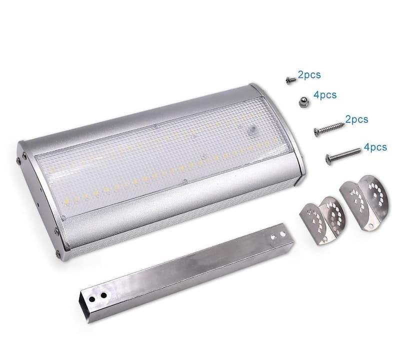 Lampadaire Solaire Mini Murale 800 Lumens En Alu – Image 6