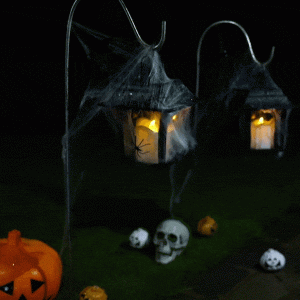 Lanterne Solaire "Chandelle D'Halloween"